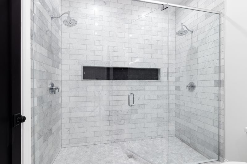 Corner Shower with Clear Glass